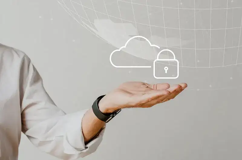 Case Studies 7 hand holding cloud system with data protection 1